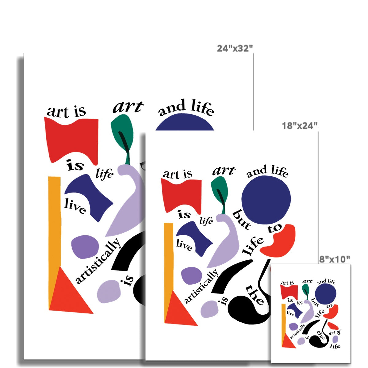 Kunst des Lebens Druck