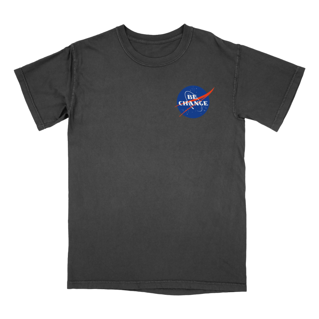 Be Change Aeronautics & Space Tee Front/Black